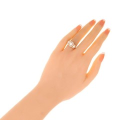 Antique 1.03ct Diamond PSD Triple Halo Trapezoid 18k Pink Gold Engagement Ring