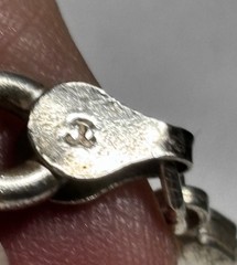 Vintage 925 Sterling Silver Heavy Rolo Chain 7” bracelet 23.7 g By Milor Italy