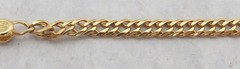 VINTAGE 18K YELLOW GOLD 21″ 2.7mm TWISTED CURB LINK CHAIN