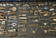 VTG 101 PC MEN’S JEWELRY LOT CUFFLINKS TIE BARS CHAINS TACS & SETS 14 SWANK! +++