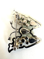 Rare Signed Weiss Butterfly Vintage 1950-1970 Green Brooch in Mint Condition!