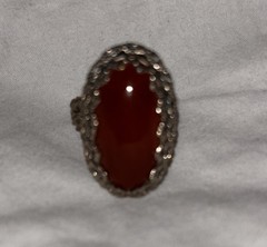Vintage Boho Ring – Adjustable Size – Beautiful Gem. Free Shipping