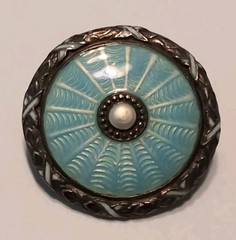 Norway Marius Hammer 930 Silver Blue White Enamel Pin 930S
