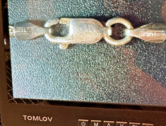 Vintage OTC Italy Sterling Silver 925 2mm Necklace 20″