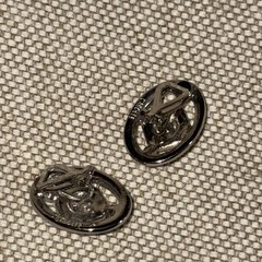 Carol Lee Crystal Oval Silver Clip On Earrings