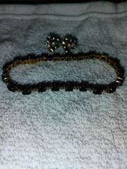 Sparkling Sapphire And Diamond Tennis Bracelet & Earrings Sterling Silver