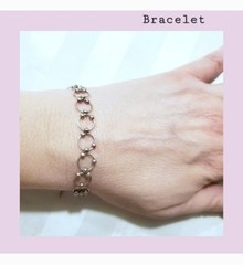 Beautiful Bali Open Circle Beaded Ball Style 925 Sterling Silver Bracelet 10″