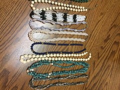 15 Vintage Beaded Necklaces- Lot 2 (Various Styles, Colors & Lengths)