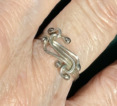 Vintage, 1970-80’s, Wire Cable Rings, Size 6 1/2, Set of 2