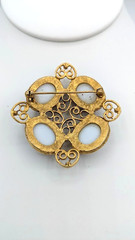 Vintage JULIANA Earring Brooch SET Stippled Egg Spring VERIFIED