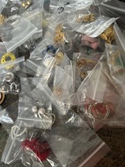 250 vintage to now lot wearable craft necklace earrings brooch jewelry 15 pounds