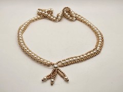 Vintage Lot of 4 Faux Pearl Necklaces Gold Tone Rice Pearls Mixed Lot