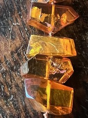 Gorgeous mid- Modern Chunky Hand Cut and Faceted Baltic Amber Necklace 52 grams