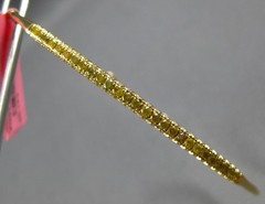 .40CT INTENSE FANCY YELLOW DIAMOND 18K YELLOW GOLD FLEXIBLE CUFF BANGLE BRACELET