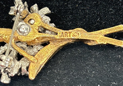 Vtg MODE ART Brooch Pin Signed ART, Arthur Pepper Flower BOUQUET