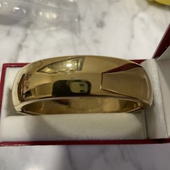 VTG Gold Plated 17mm Bangle Bracelet