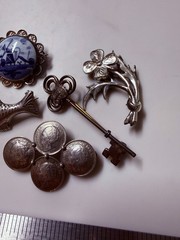 Collection Lot Amazing Vintage and Modern Sterling Silver Brooches #Decor – W6