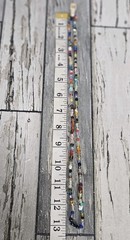NEW Vtg Multi Colored Vibrant Glass Bead Necklace Boho Chic Made In India 13″