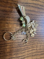 Vintage Kirk’s Folly St. Patrick’s Day / Good Luck Chatelaine Brooch