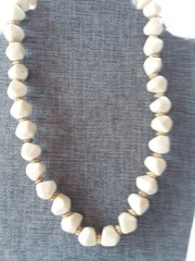 Lot Of 8 Pink, Peach,& off White Costume Jewelry Necklaces Plastic
