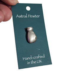 Boxing Glove Pin Badge Pewter Fighter Boxing Sport Brooch Lapel 21mm