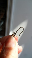 VINTAGE STERLING SNAKE FRENCH WIRE EARRINGS
