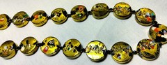 Vintage Venetian Fancy Glass Beads ala Gustav Klimt Beaded Necklace Demi Parure