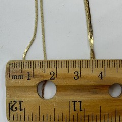 VTG 90’S Y2K YELLOW GOLD TONE SLIDE BOX CHAIN NECKLACE ADJUSTABLE LENGTH RETRO