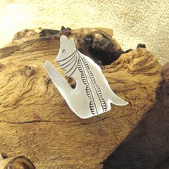 Vintage Sterling Silver Coyote Pin