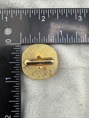 Vintage Cufflinks Set Tie Pin Gold Tone