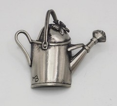Bastin Brooch, Watering Can With Butterfly Pin, Gardener Gift, Mother’s Day