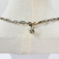 Vintage Citrine Rhinestone Choker And Earrings Set Screwback 15.5″ Regency