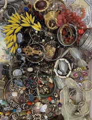 Unsearched Vintage To Modern New Junk Resell Crafts Jewelry Lot 3 Lbs