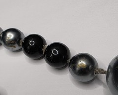 VTG CHANEL Grey Gripoix Pearl Sautoir Necklace Early 90s READ DESCRIPTION AS-IS