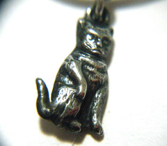 Victorian 935 Silver Slide Bangle 6 Charm Bracelet Cat & Fiddle Nursery Rhymes