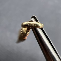 Vintage 18K YELLOW GOLD HAND GOOD LUCK CHARM PENDANT ITALY ‘50’s Rock On “750”