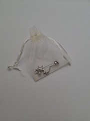 Teapot and Cup Stick Pin Avon 1980’s Silver Color Metal