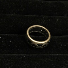 Lot of 5 Vintage Silver Turquoise Rings Size 5-5.5