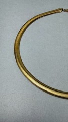 Gold Tone Snake Chain Choker Necklace Elegant Classic Vintage Style 16”