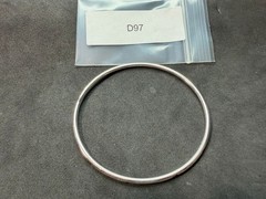 9.36g Vintage Sterling Silver 925 Bangle Bracelet Round Polished M