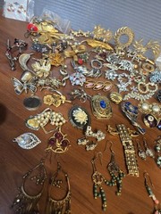 Massive Vintage to modern estate Jewelry Lot. 600+ items pieces/ some being 925