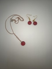 vintage bead necklaces red glass