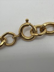 VTG 1/20 12K GF Gold Filled Curb Chain Starter Charm Bracelet