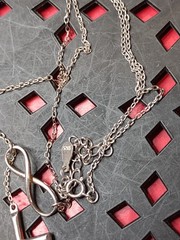 18 Inch Sterling Silver Infinity Cross Necklace