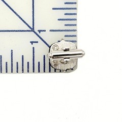 Swank Signed MCM Gray Glass Abstract Geometric Silver Plate Brutalist Cufflinks