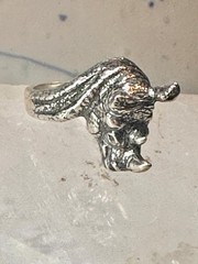 Vintage Rhinoceros ring size 5.50 Kabana rhino band sterling silver pinky women