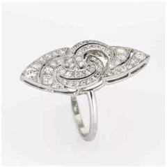 Art Deco 2.90Ct Round Cut lab Created Diamond 925 Silver Anniversary Gift Ring