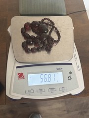 Wonderful Amber Cherry Bakelite Necklace 56 Grams
