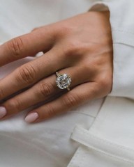 Vintage 3CT Asscher eal Moissanite Engagement Ring In 14K Yellow Gold Finish