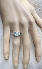 Vintage Platinum Engagement Ring 1.71ct.Natural Cushion Diamond GIA Cert 1930’s